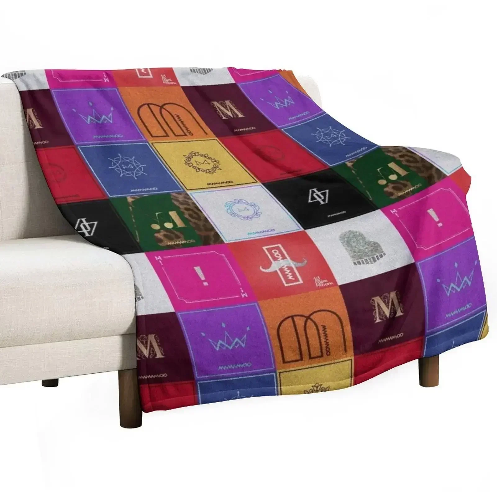 

Mamamoo Discography Patchwork Throw Blanket Giant Sofa Blankets Sofas Of Decoration Blankets