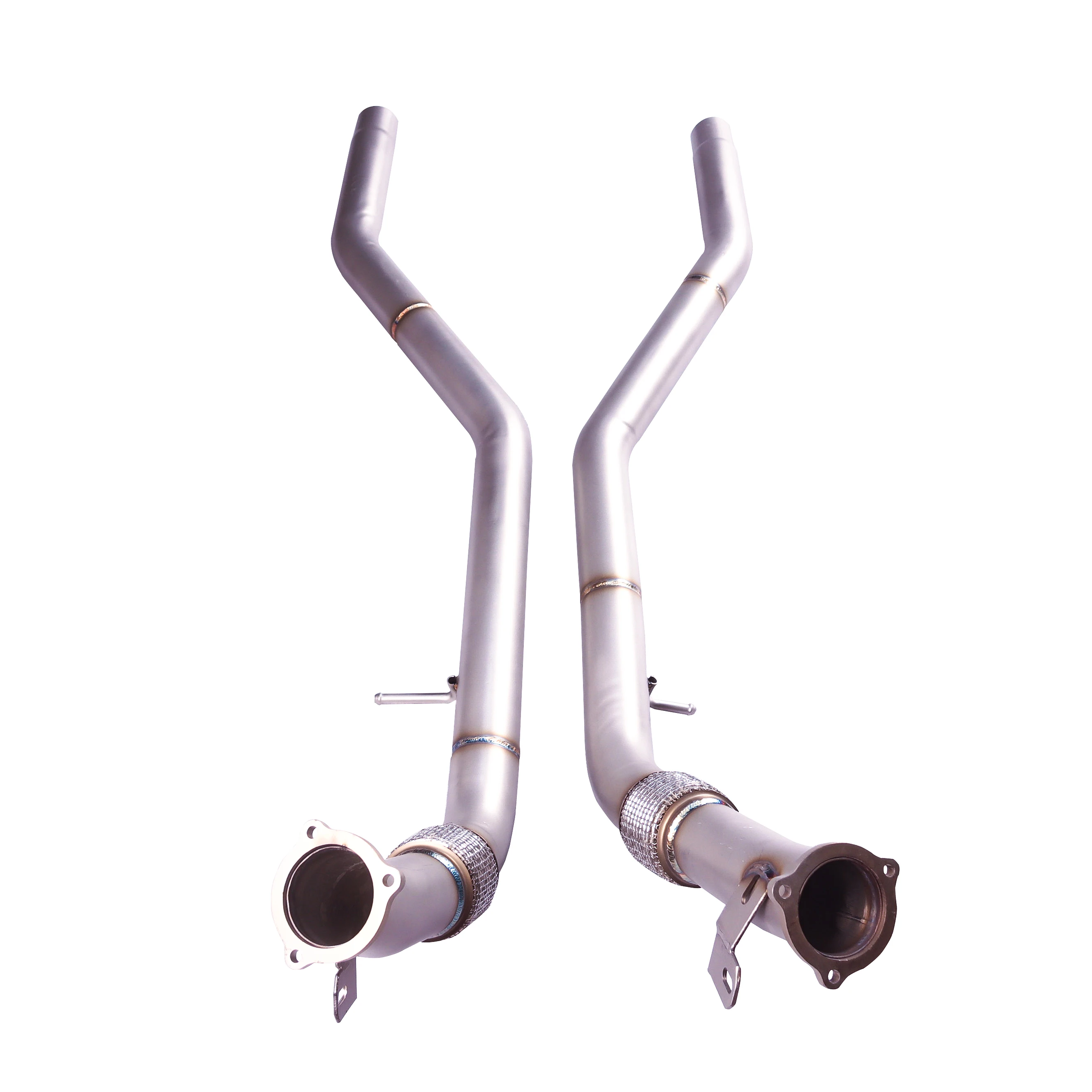 [Custom product] For 17-24 years old Porsche Cayenne 3.0T upgraded front tube silencer to amplify sound waves