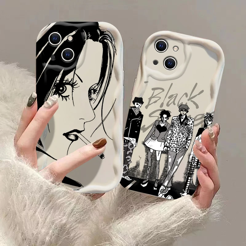 Cover 3D Wave Case For Nana Osaki Anime Samsung A73 A72 A71 A55 A54 A53 A35 A34 A33 A25 A24 A23 A15 A14 A13 A05 A04 A03 4G 5G