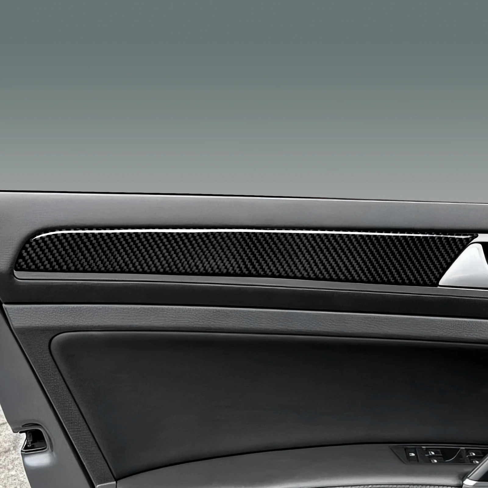 For VW Golf VII MK7 GTE GTI R Variant, Car Door Decorative Strips Panel Protect Carbon Fiber Interior Sticker Trim Accessories view 4