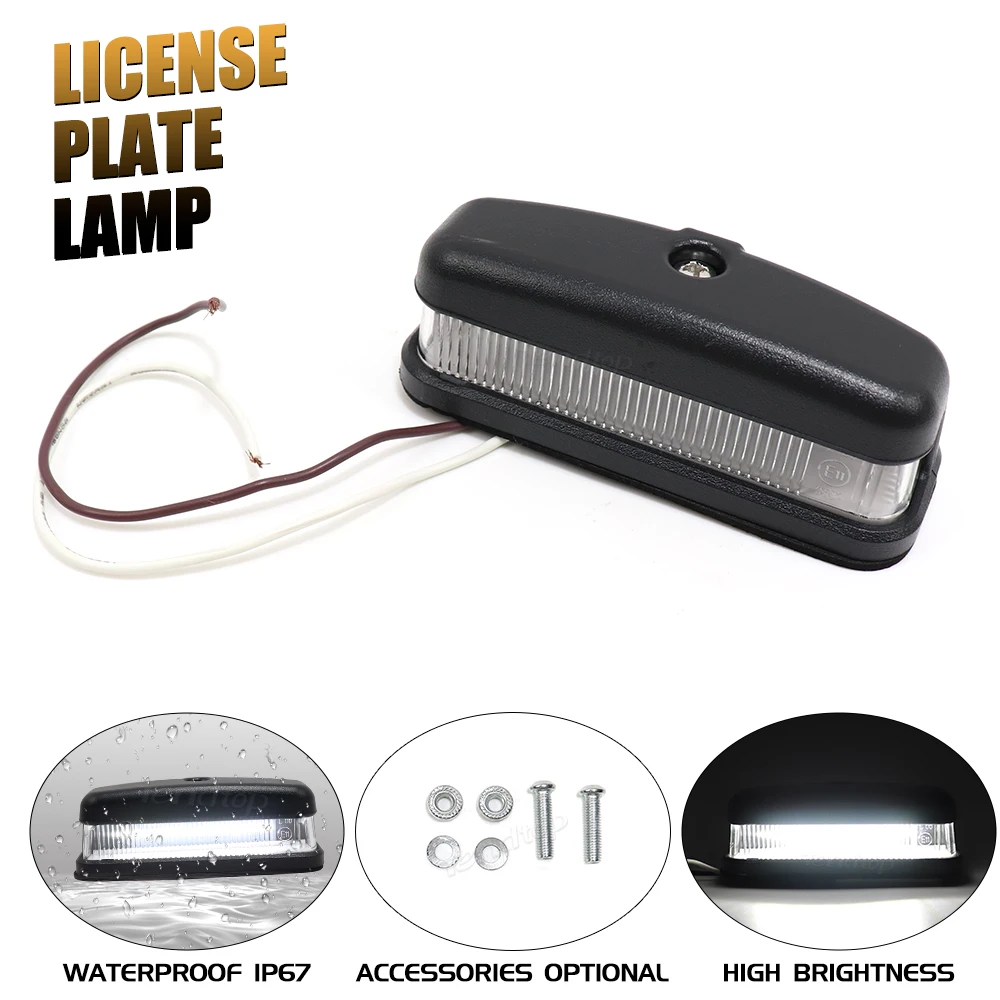 1 X Led Licence Plate Light  Car Number Plate Lamp  For Land Rover Series 2 2A & 3  Defender 90/110/130