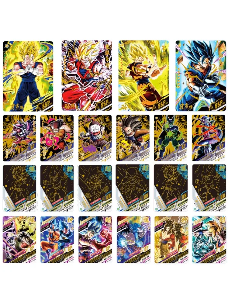 Dragon Ball Anime Game Peripheral Card SSP Flash Card Hero Son Goku Trunks Vegeta Card Boy Toy Birthday Gift Series