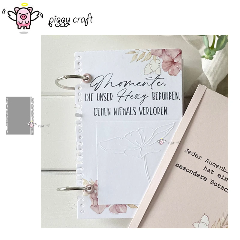 Piggy Craft metalowe matryce do wycinania matryce do wycinania krawędź ramki książki papier do scrapbookingu nóż rzemieślniczy forma ostrze