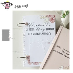 Piggy Craft metalowe matryce do wycinania matryce do wycinania krawędź ramki książki papier do scrapbookingu nóż rzemieślniczy forma ostrze dziurkacz szablony matryce