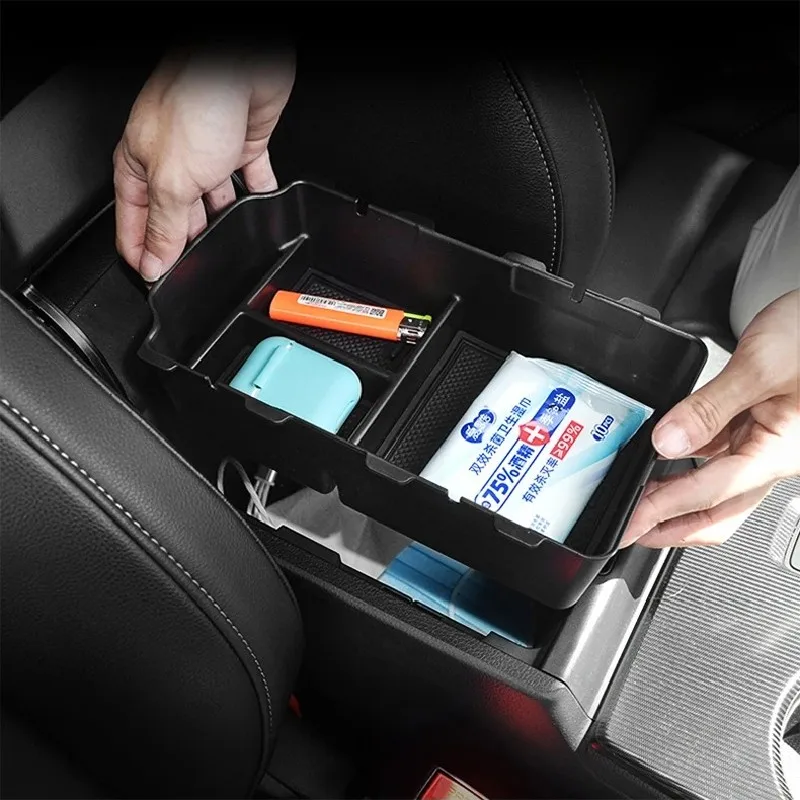 Per Honda Civic 11th Gen 2021 2022 2023 Auto Bracciolo Scatola di Immagazzinaggio Nascosta Console Centrale Vassoio Organizer Supporto Accessori Interni