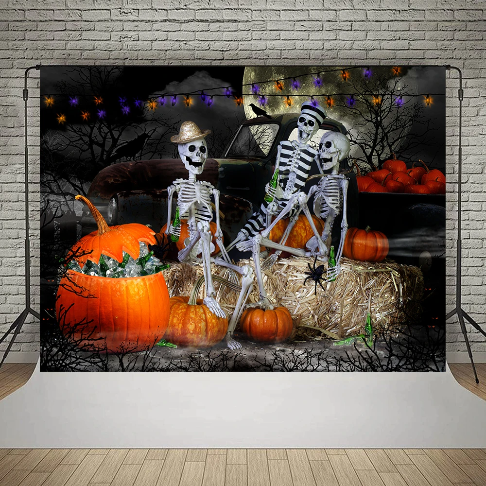 Halloween Photography Background Terrible Atmosphere Party Decoration Portrait Photocall Backdrop for Photo Studio Photozone
