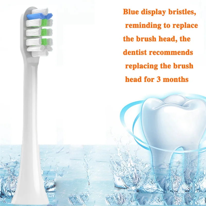 ABUS-For SOOCAS V1 V2 X3 X3U X5 D3 رؤوس فرشاة الأسنان الكهربائية ثلاثية الأبعاد لتبييض الفم رؤوس أجزاء عالية الكثافة