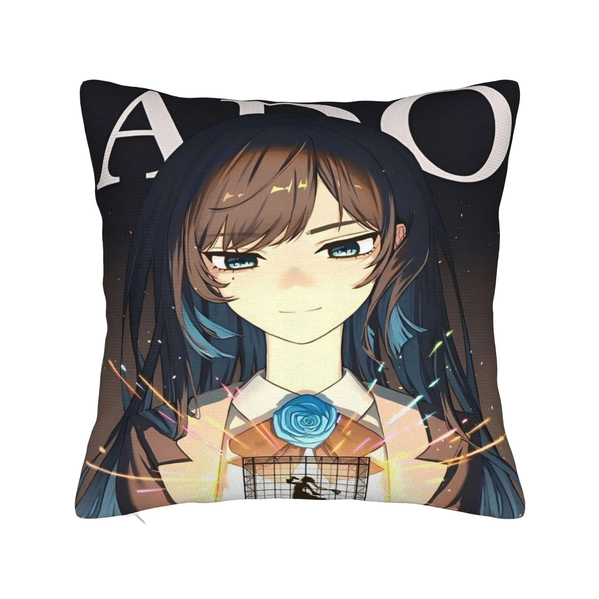 Ado Hibana World Tour Square Pillow Covers Polyester Seat Japan Singer Cushion Case Funny Decorative Pillow Cover 45*45