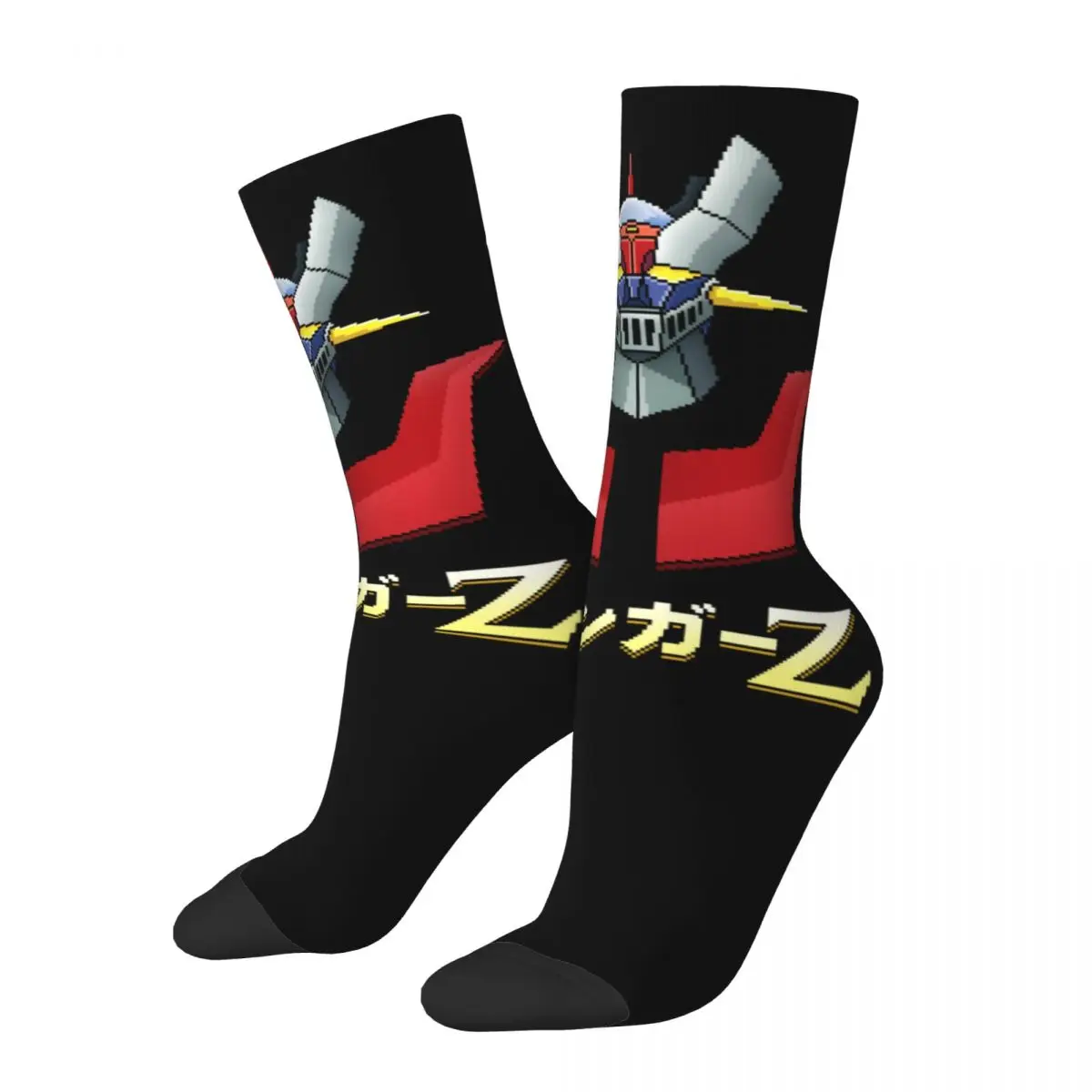 New Male Men Socks Casual Actarus Mazinger Z Manga Sock Robot Goldorak Grendizer Women\'s Stockings Spring Summer Autumn Winter