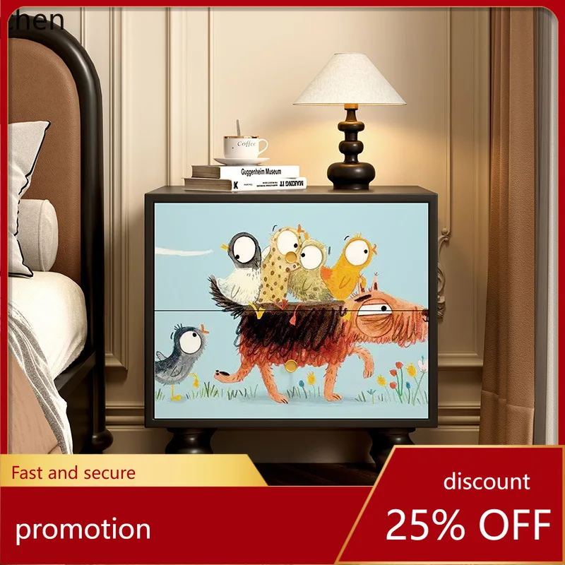 ZML Solid Wood Chest of Drawers Bedroom Living Room Storage Cabinet Multi-Functional Storage