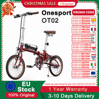Onesport OT02 Electric Bike 250W 36V 5.2Ah 16*1.35 Inch Tires Urban Lightweight Mini Folding E-bike 25km/h V-Brake Fast Charging