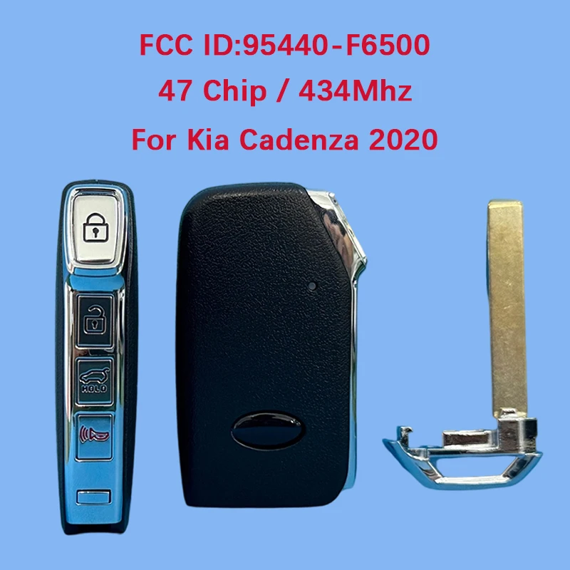 

CN051106 Aftermarket 4 Button Smart Key Fob 433MHz FCC 95440-F6500 47 Chip For KIA 2022