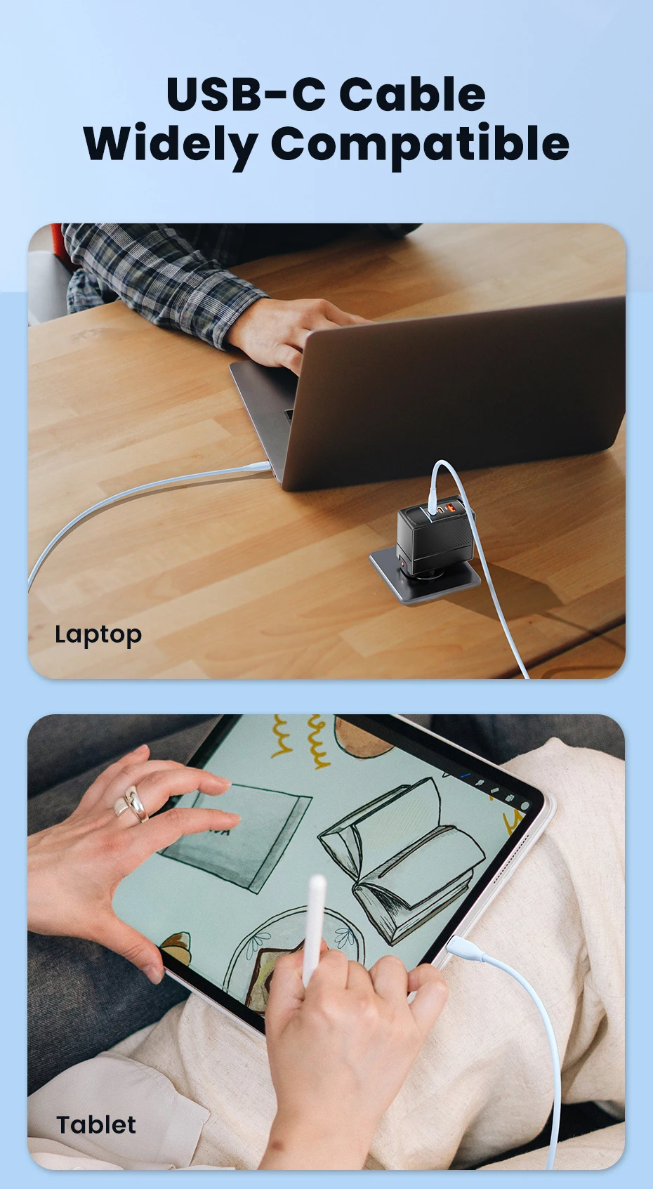 Toocki 100W/60W PD Fast Charging USB C to USB C Cable 1M 1/2/3/5Pcs Colorful TPE Type C Cable for iPhone Xiaomi Huawei Samsung