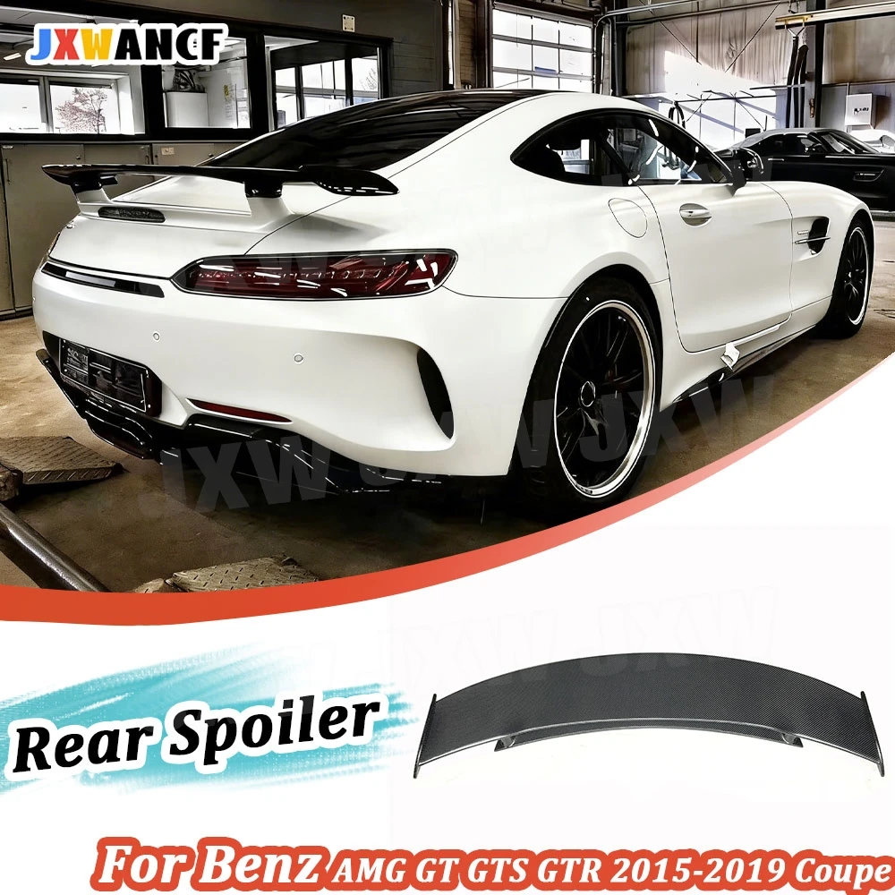 

JXWANCF Carbon Fiber Rear Trunk Lip Spoiler Wings For Benz AMG GT for AMG GTS for AMG GTR 2015-2019 Coupe 2-Door FRP Accessories