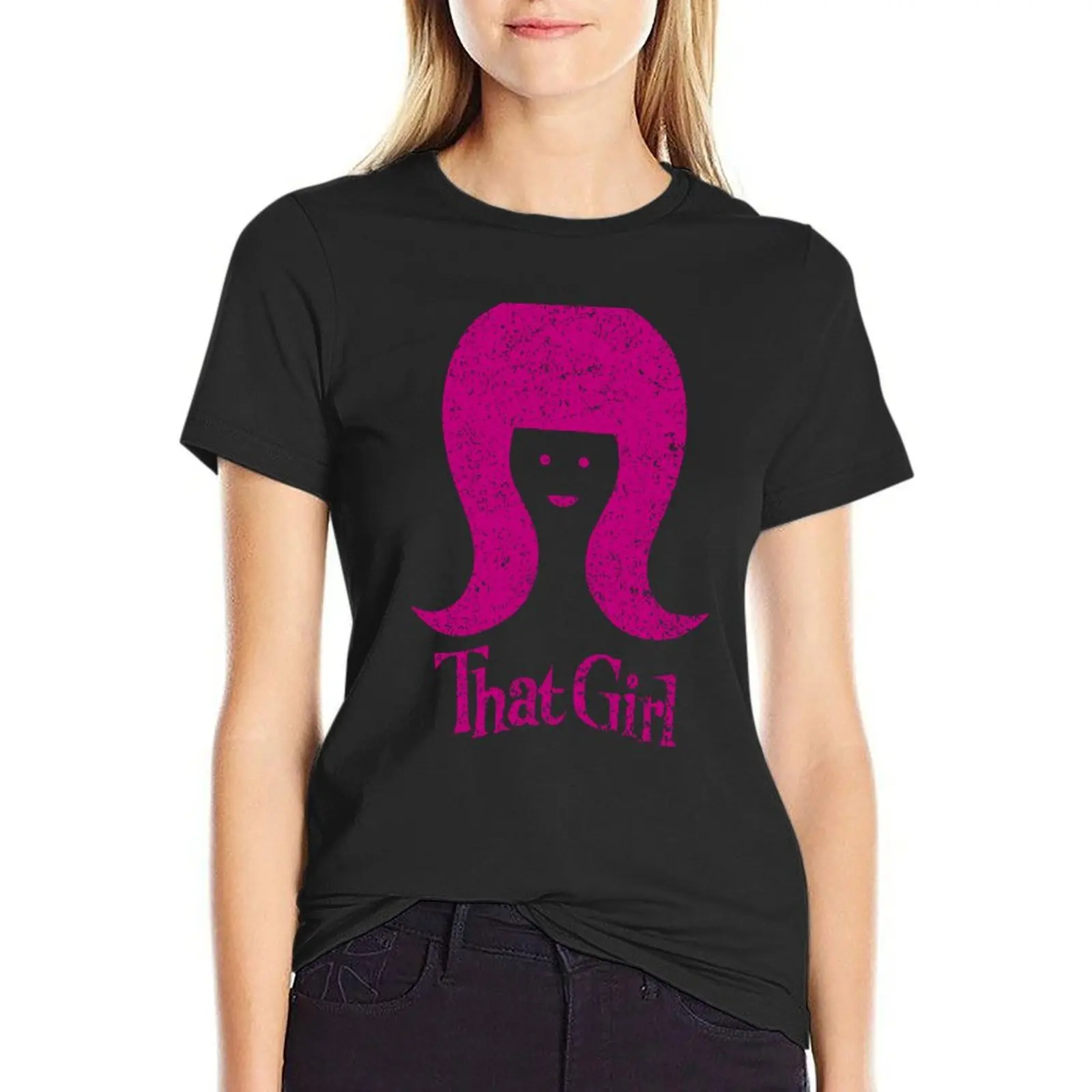 That Girl T-Shirt summer tops tops Short sleeve tee Woman T-shirts