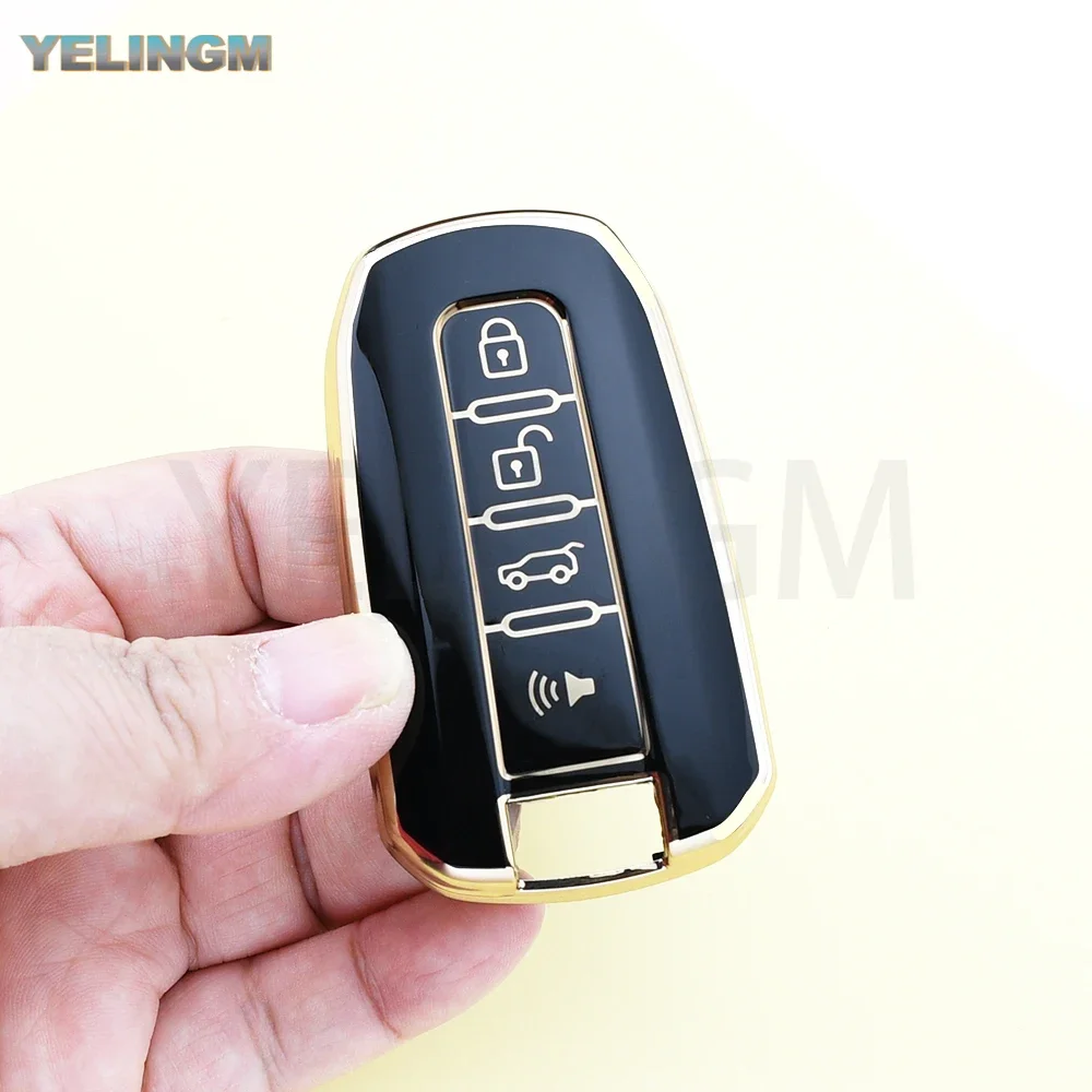 Smart Key Case Cover For Ssangyong Actyon Kyron Rodius Tivolan Ssangyong Korando C Rexton W Car Shell Fob Holder Soft TPU - view 4