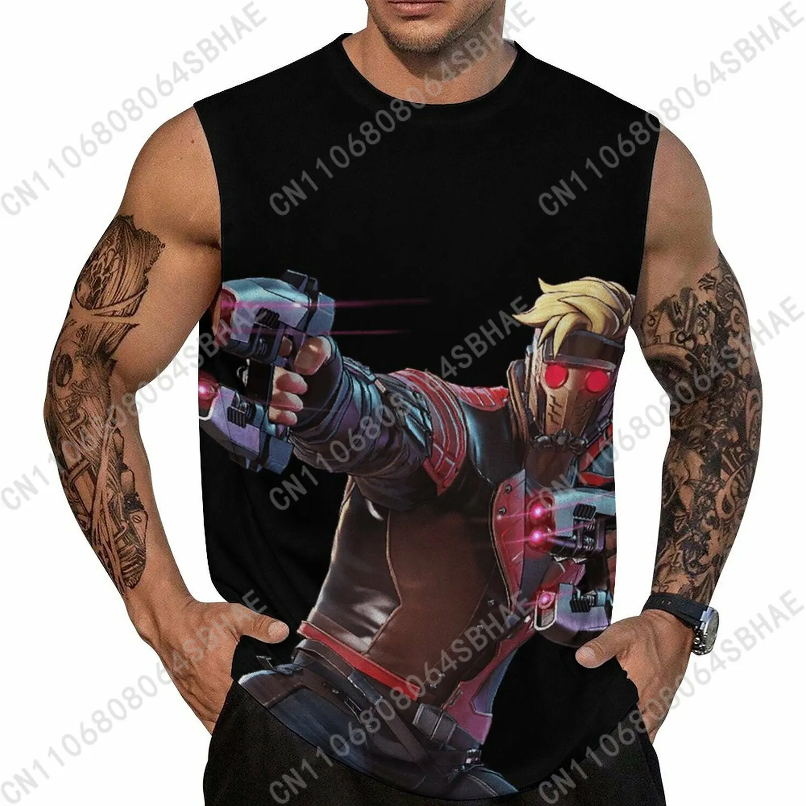 

Marvel Star Lord Custom Men's Sleeveless Shirt Personalized Tank Top Wear Summer Vest Tops Men Daily Use Cosplay