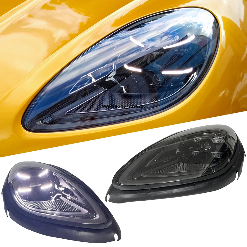 

2 Pieces for Macan 95b Headlamp 2014 2015 2020 Front Lamp Modified Upgrade 2023 Matrix LED Headlights DRL Head Light