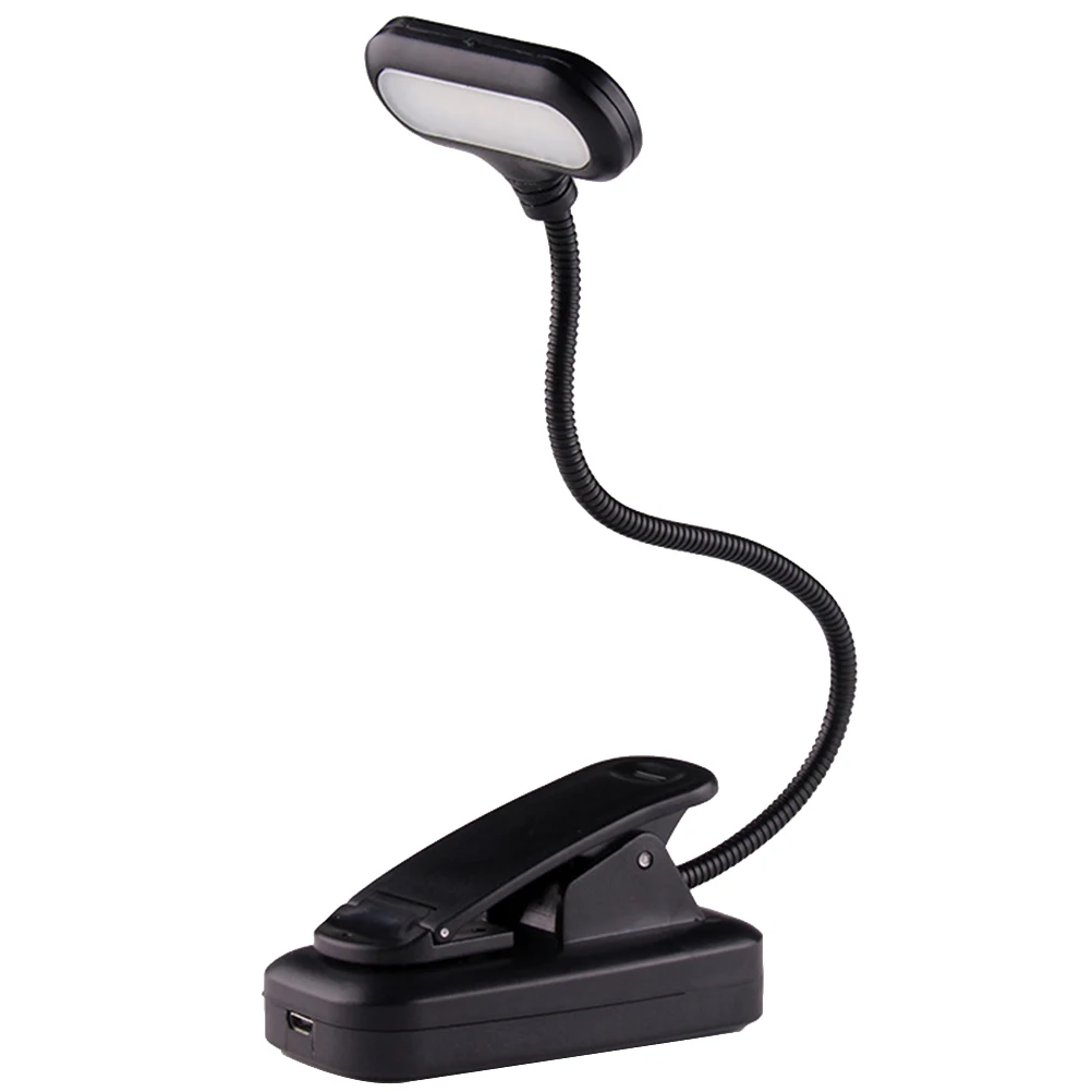 

USB Charging Reading Light Desk Lamp Clamp Flexible Clip Eye Protection Book Light Portable Mini LED SleepFriendly Travel Camp