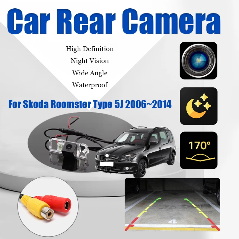 

Car Reverse Rear View Camera For Skoda Roomster Type 5J 2006~2014 CCD Full HD Night Vision Backup Parking Camera Shockproof