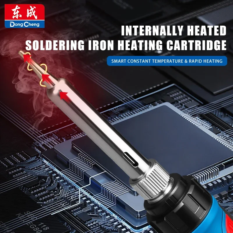 Adjustable Temperature 60W/90W Digital Soldering Iron Kit with LCD Ceramic Heater Soldering Tips Welding Repair Tools
