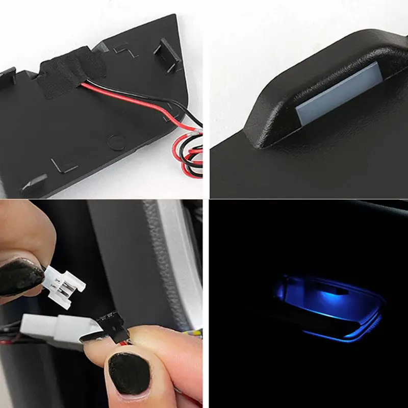 For Toyota Corolla  2019 2020 2021 2022 Car Ambient LED Light Auto Inner Door Bowl Handle Frame Light Soft Blue Interior Decorat