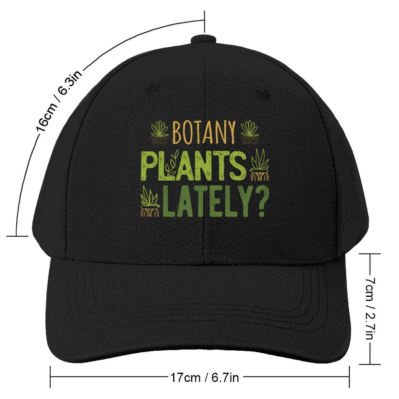 Botany Plants Lately I Baseball Cap hard hat New In The Hat Rugby Trucker Hats For Men Women's