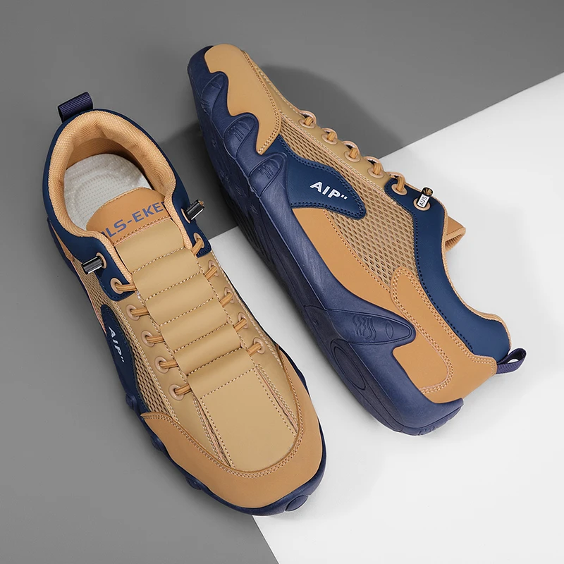 Men Sneaker 2025 New Summer Breathable PU Leather Casual Shoes Outdoor Walking Sports Shoes for Men Size 39-46 - Image 3