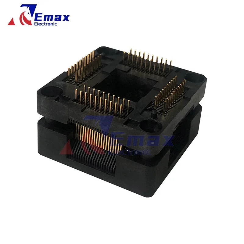 OTQ-80-0.65-05 QFP80 peduncular Size16mm*16mm Body14mm*14mm pitch 0.65mm IC Test seat test bench test socket programming seat