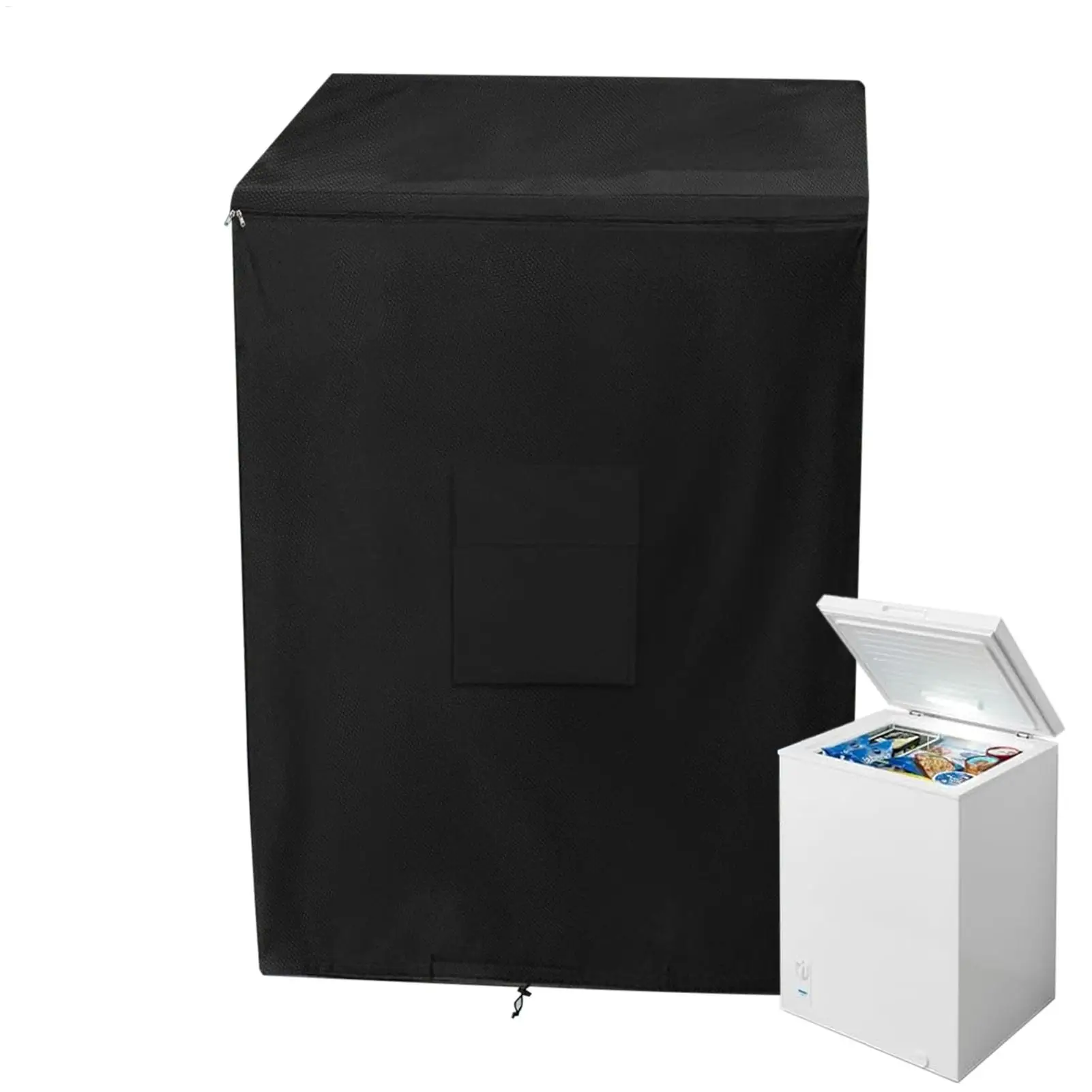 

Waterproof Chest Freezer Cover Heavy Duty Oxford Fabric Double Top Opening Dust Cover for Outdoor Freezer All-Weather Protection