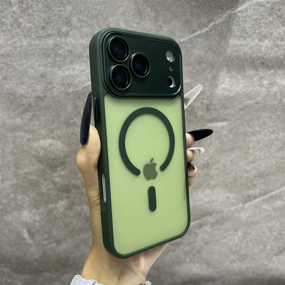 Matte Magnetische Durchsichtige Kabellose Ladehülle für iPhone 18 Pro 17 Air 16 15 14 13 12 11 17 Pro Max für Magsafe Cover – Detail 11