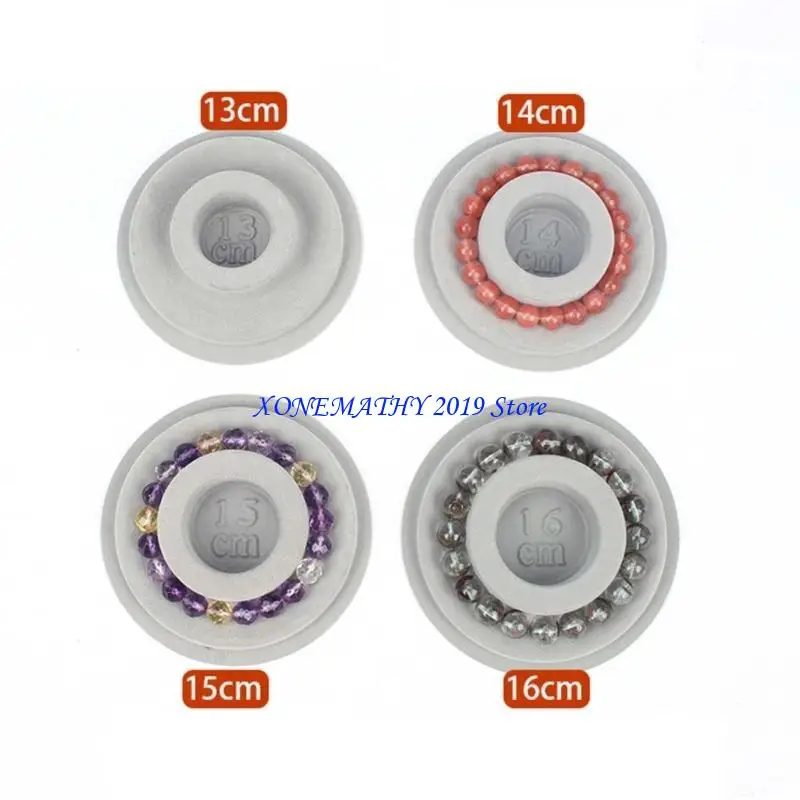 F42F Set of 8 Bead Board Jewelry Making Tray WorkBenches Size Measuring Plate