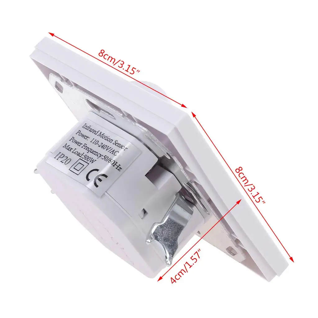 Wall Mounted PIR Sensor Light Switch Infrared Motion Sensor Automatic PIR Infrared LED Light AC110V-240V Lamp Light Bulb Switch