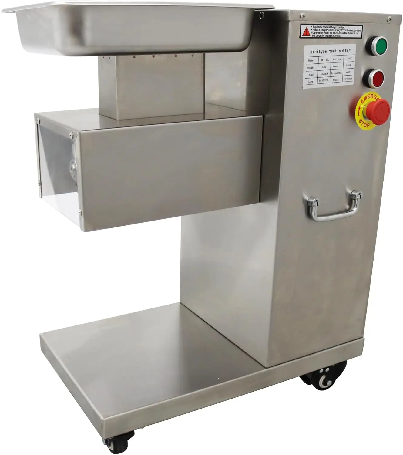 

Коммерческий корпус из нержавеющей стали для мясорезки 110В QE с стандартным загрузочным отверстием