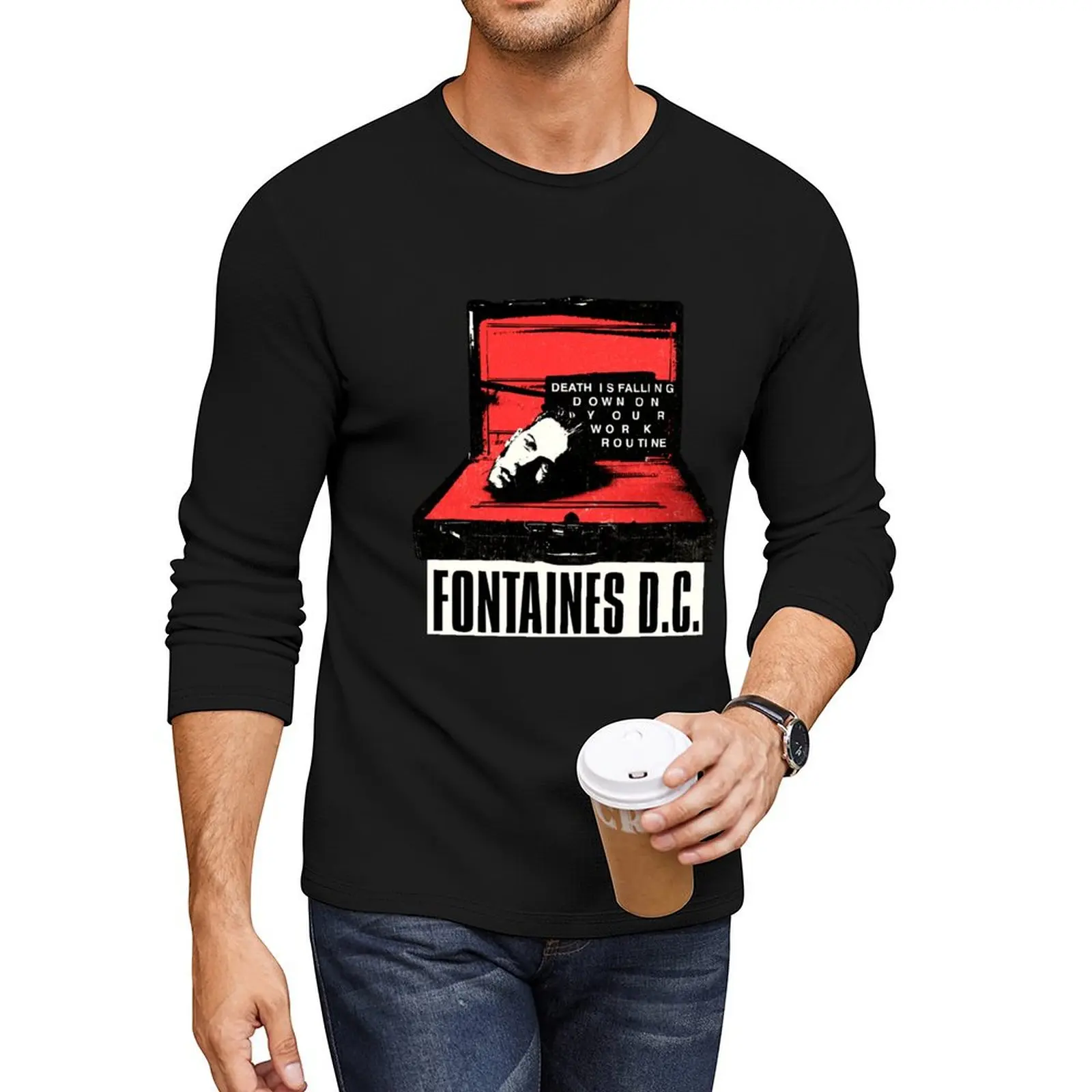 Fontaines D.C Long T-Shirt black t shirts quick-drying t-shirt funny t shirts for men