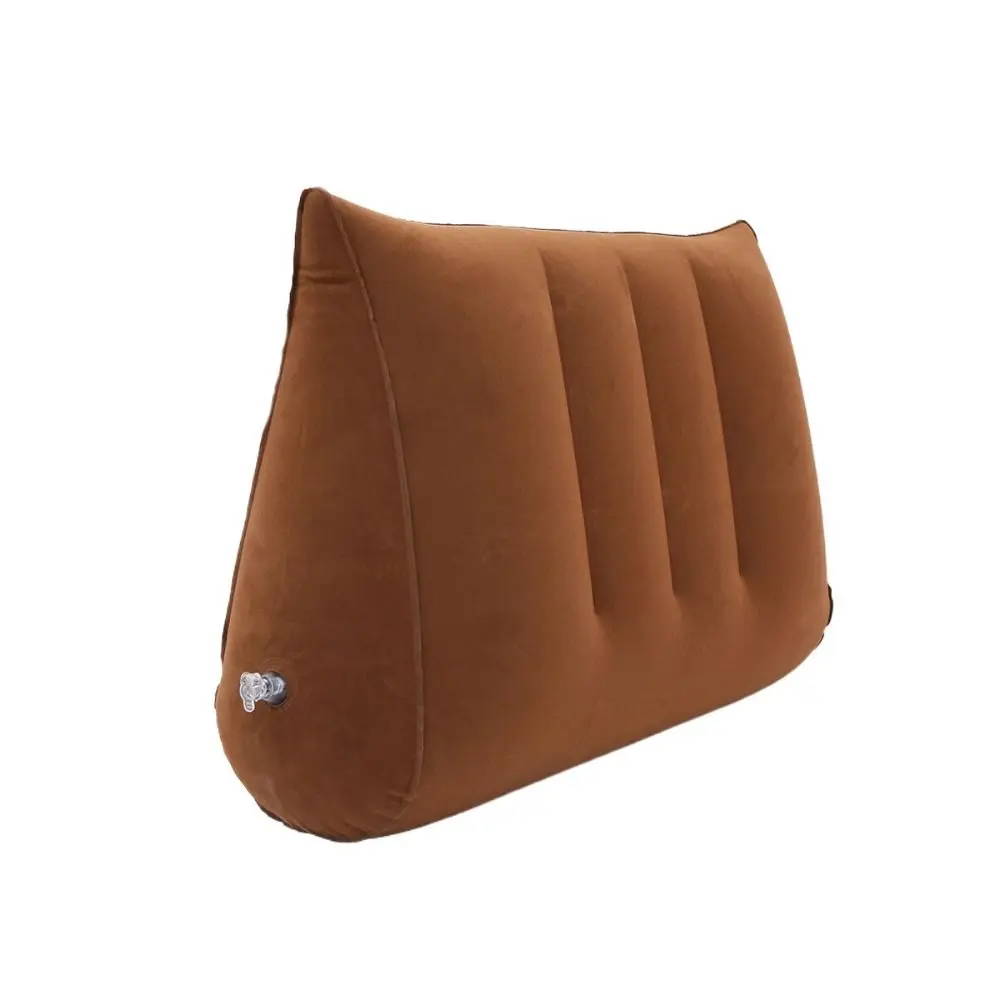 

New PVC Flocking Silicone Pillow Triangle Cylinder Wedge Blue+Black Magic Cushion Inflatable Soft Triangle Pad Home