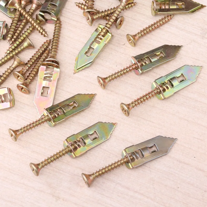 10/50 مجموعات مسامير التنصت الذاتية الحفر المراسي مسامير دريوال المراسي توسيع الأظافر استخدام لمسامير الجبس الجصي