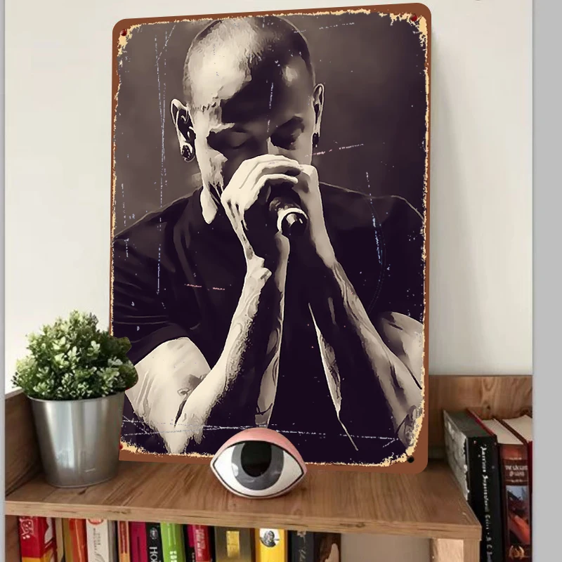 Rock Singer Live Performance Custom Metal Wall Art Music Theme Decorative Iron Painting Home Decoration