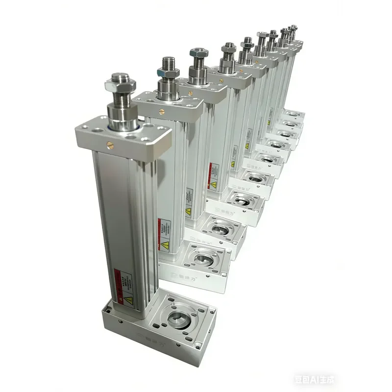 High Thrust Pneumatic Stainless Steel Motor Telescopic Cylinder 1800mm Stroke Linear Actuator