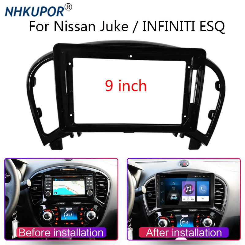 9 inch Android Car Radio Stereo Multimedia Player Head Unit Frame Kit Cable Harness For Nissan Juke 2010-2019