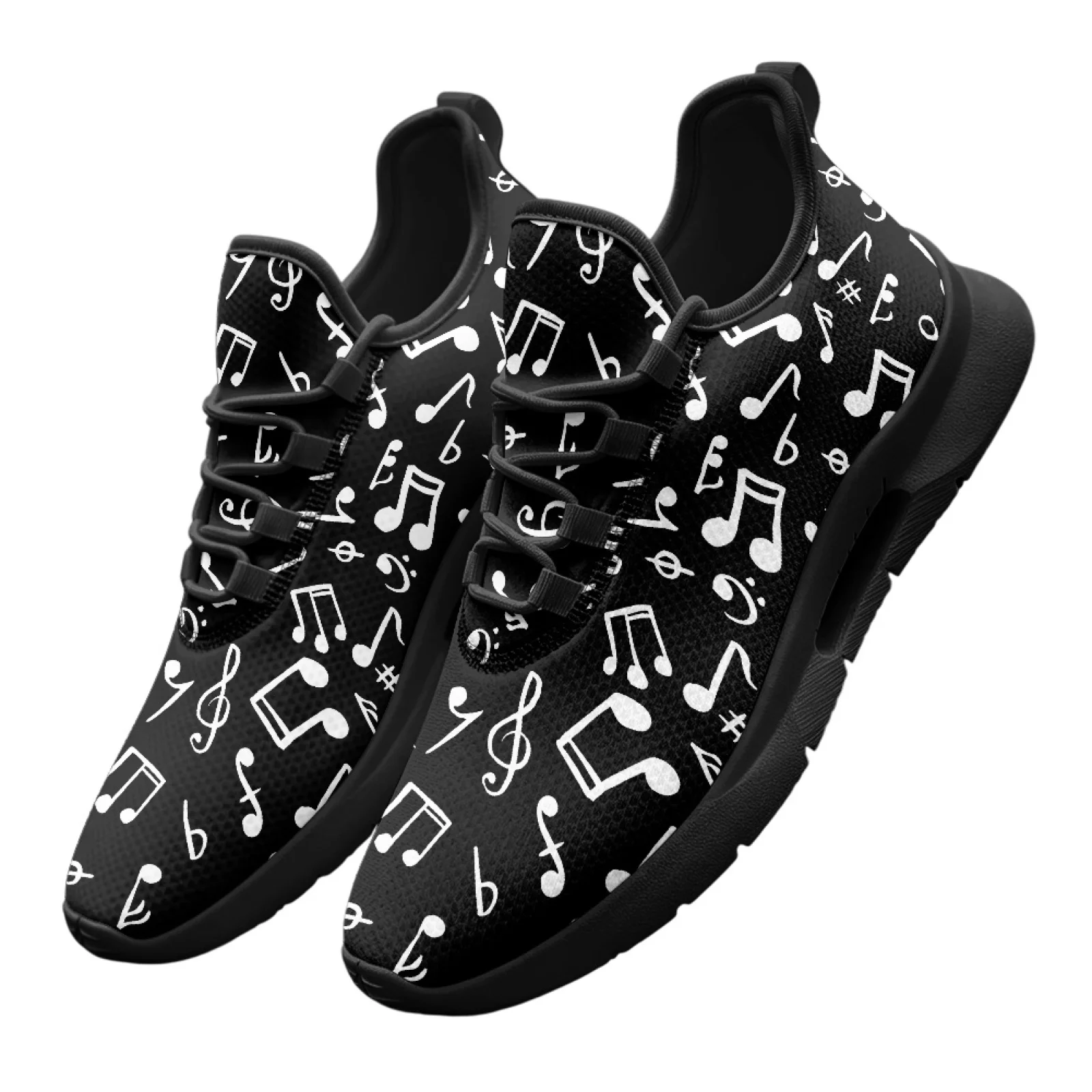PENSTROLL Musical Note Design Mens Sneakers Mens Athletic Shoes for Male, Lightweight Casual Durable Footwear