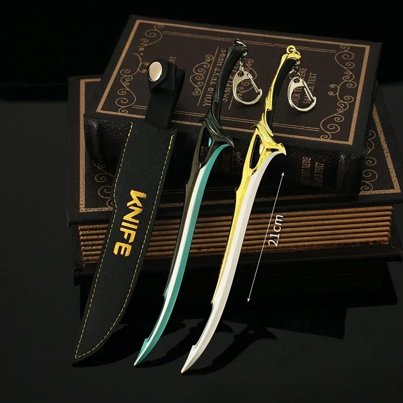 21 centimetri Valorant Arma Eterna Sovrano Gioco Agenti Periferici Melee Metallo Katana Samurai Spada Raccogliere Ornamento Artigianato Regalo Giocattoli