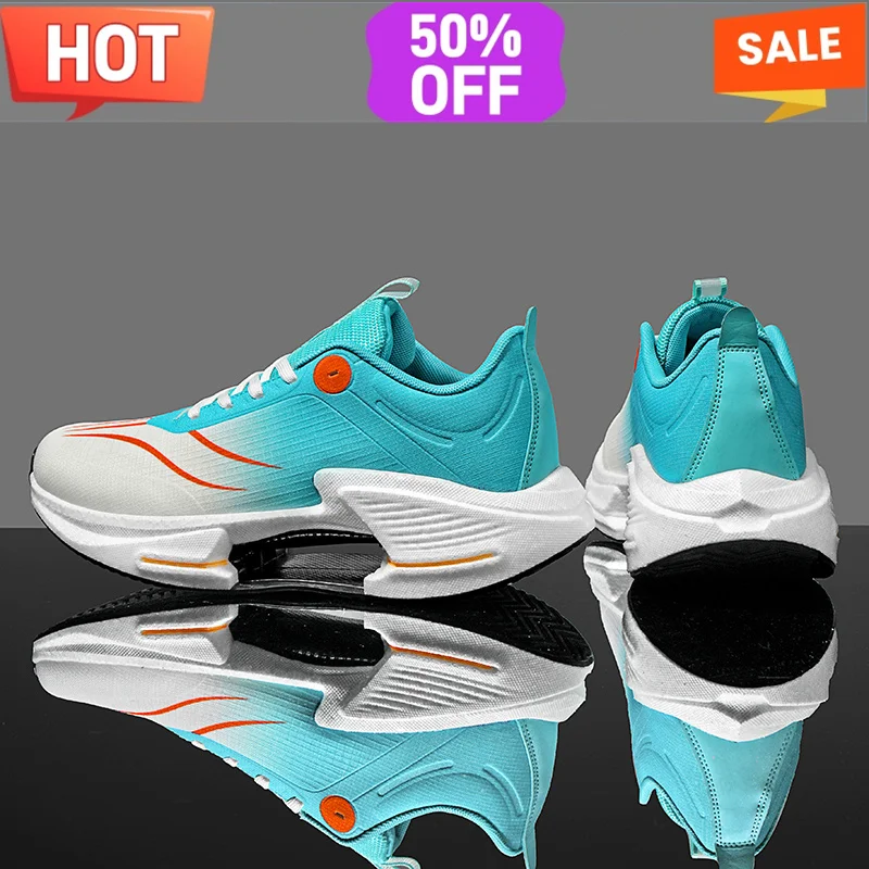Carbon Plate Marathon Tenis Men Sports Running Shoes Breathable Lightweight Women\'s Comfortable Athletic Nonskid Casual Sneakers