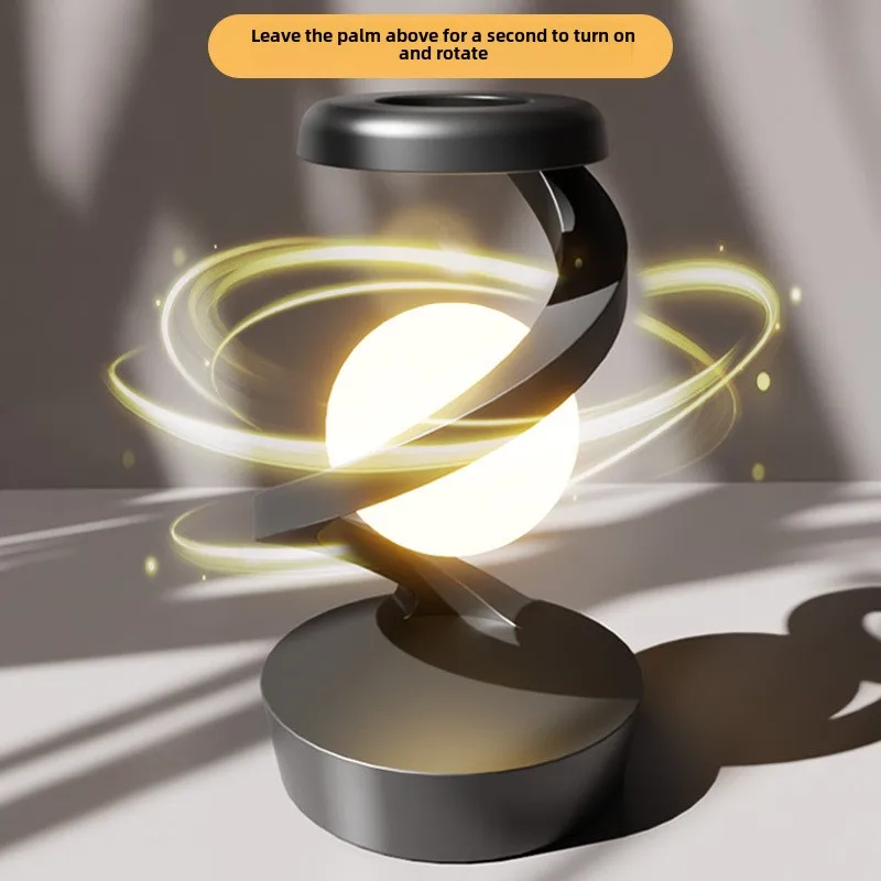 Nouvelle lampe de bureau suspendue rotative sans fil, support de lecture pour chambre à coucher et bureau, veilleuse de chargement sans fil mobile