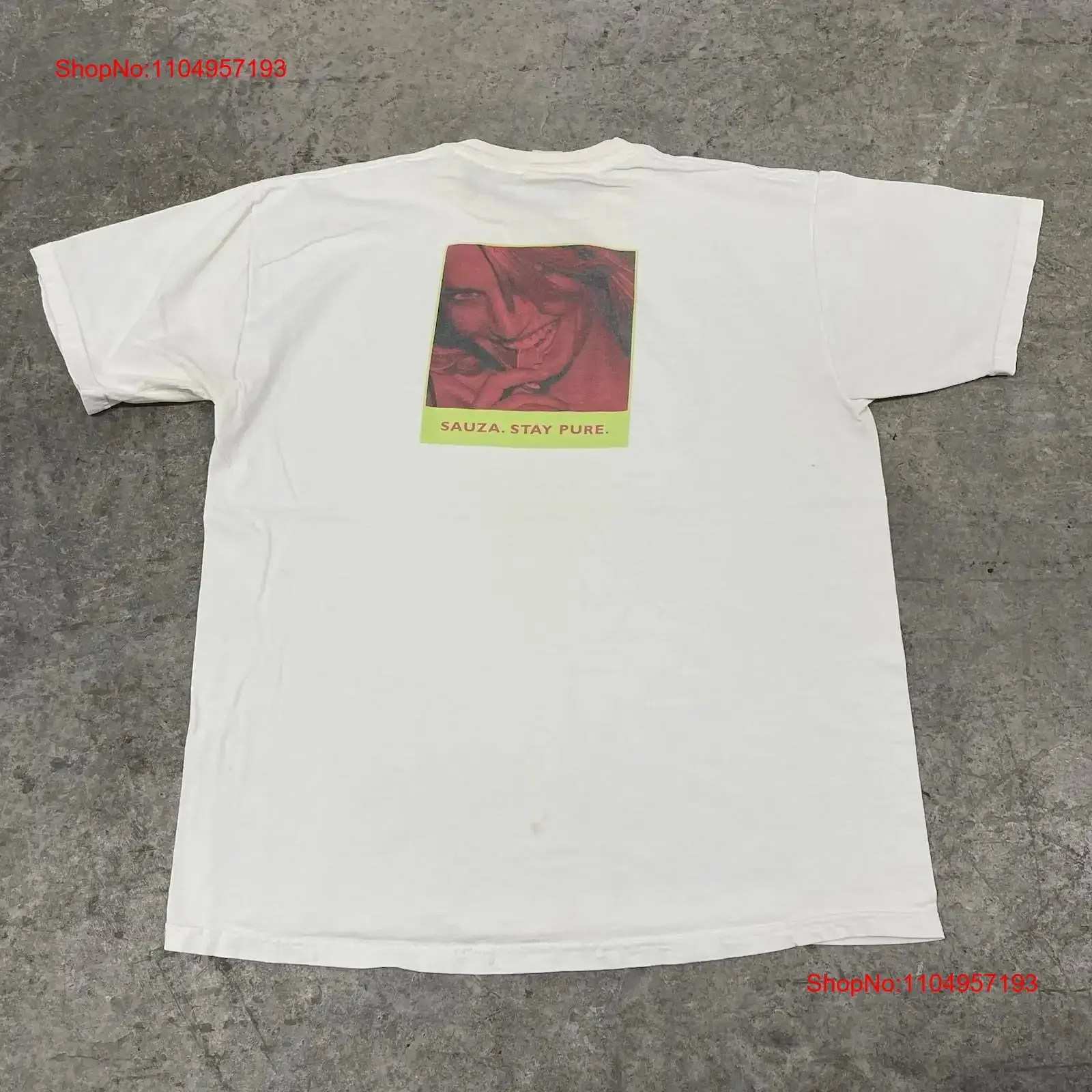 Vintage 90s Sauza Tequila Promo camiseta adulto grande blanco raro chupando en lima vintage lavado elegante gráfico estirado