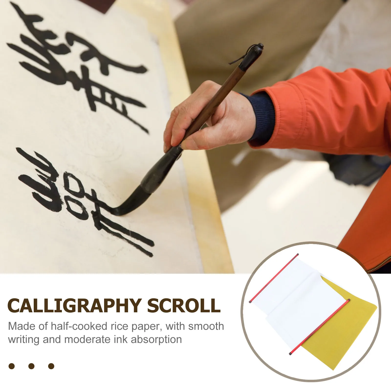 

2pcs Water Writing Scrolls Chinese Calligraphy Practice Sheets Absorbent Art Paper For Home Wall Decor Calligraphy Supplies