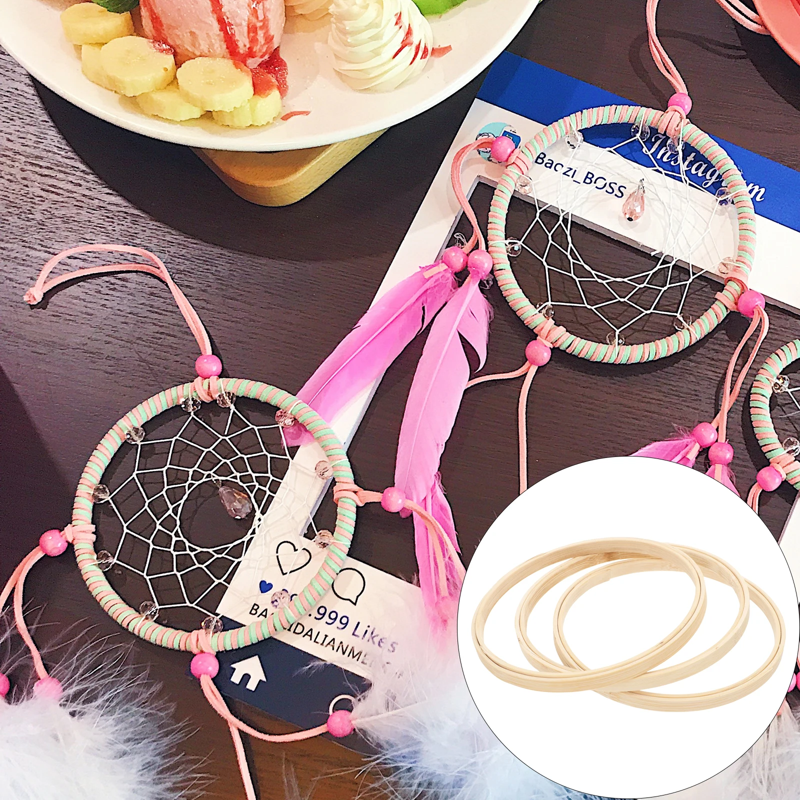 

3pcs Dream Catcher Rings High Quality Dream Catcher Accessories Reusable DIY Craft Tools Wedding Wreaths Accessories Circle