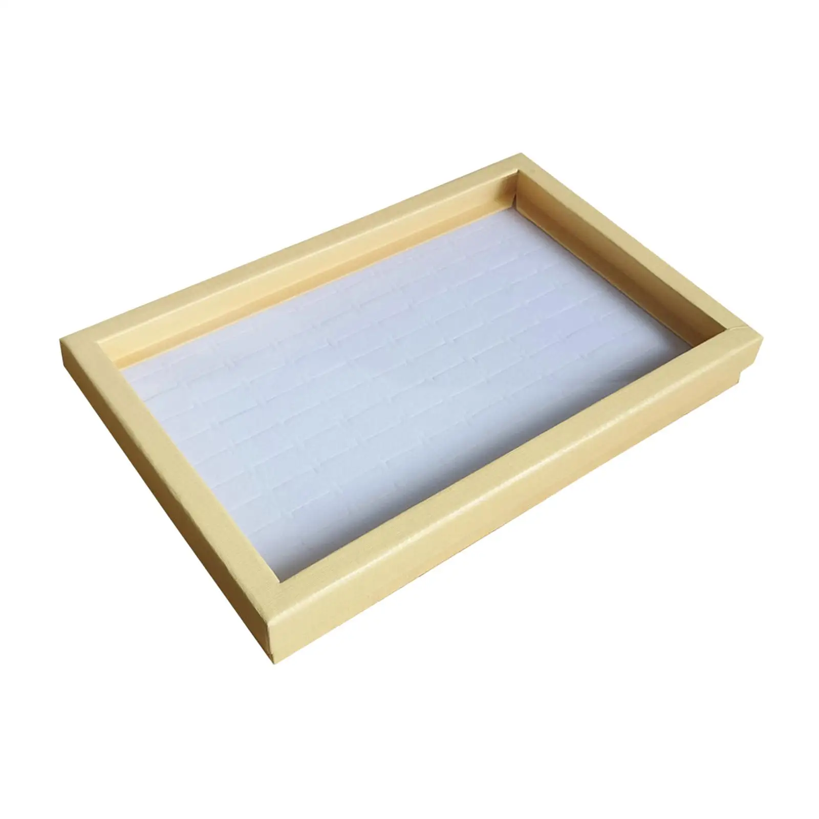 Rings Display Tray Ring Holder Case 100 Slot with Claer Lid Stackable Storage Container Display Case Jewelry Tray Organizer