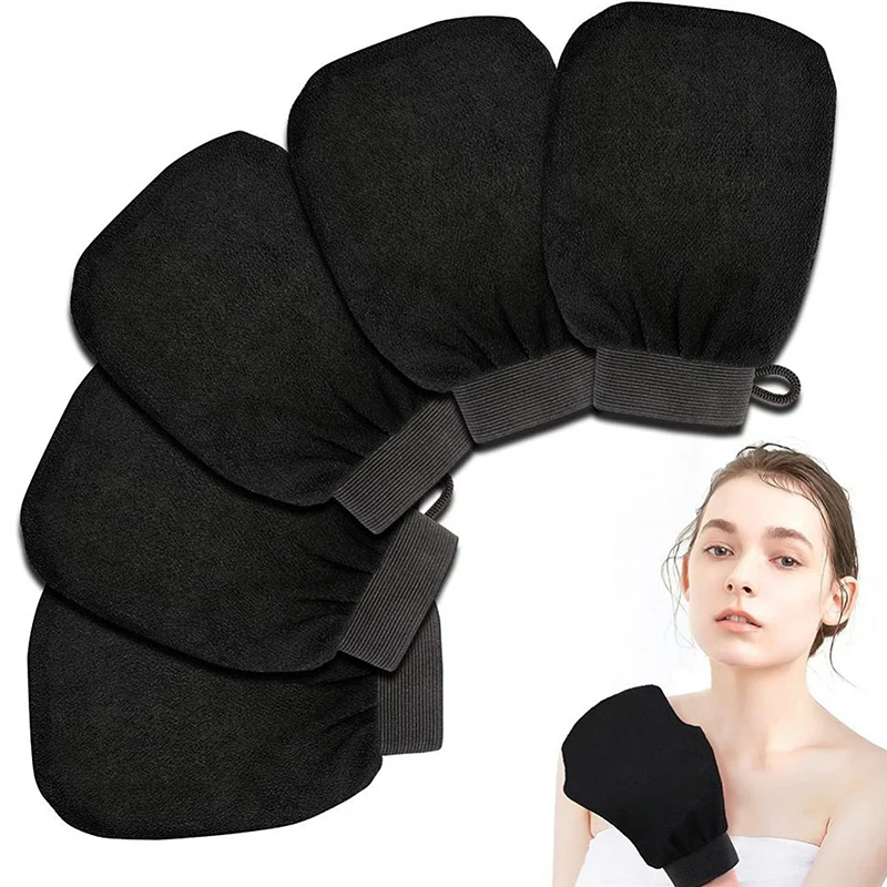 New 1pc Dual Side Exfoliating Glove Silicone Body Scrubber For Deep Cleansing & Dead Skin Removal, Bath Shower Use