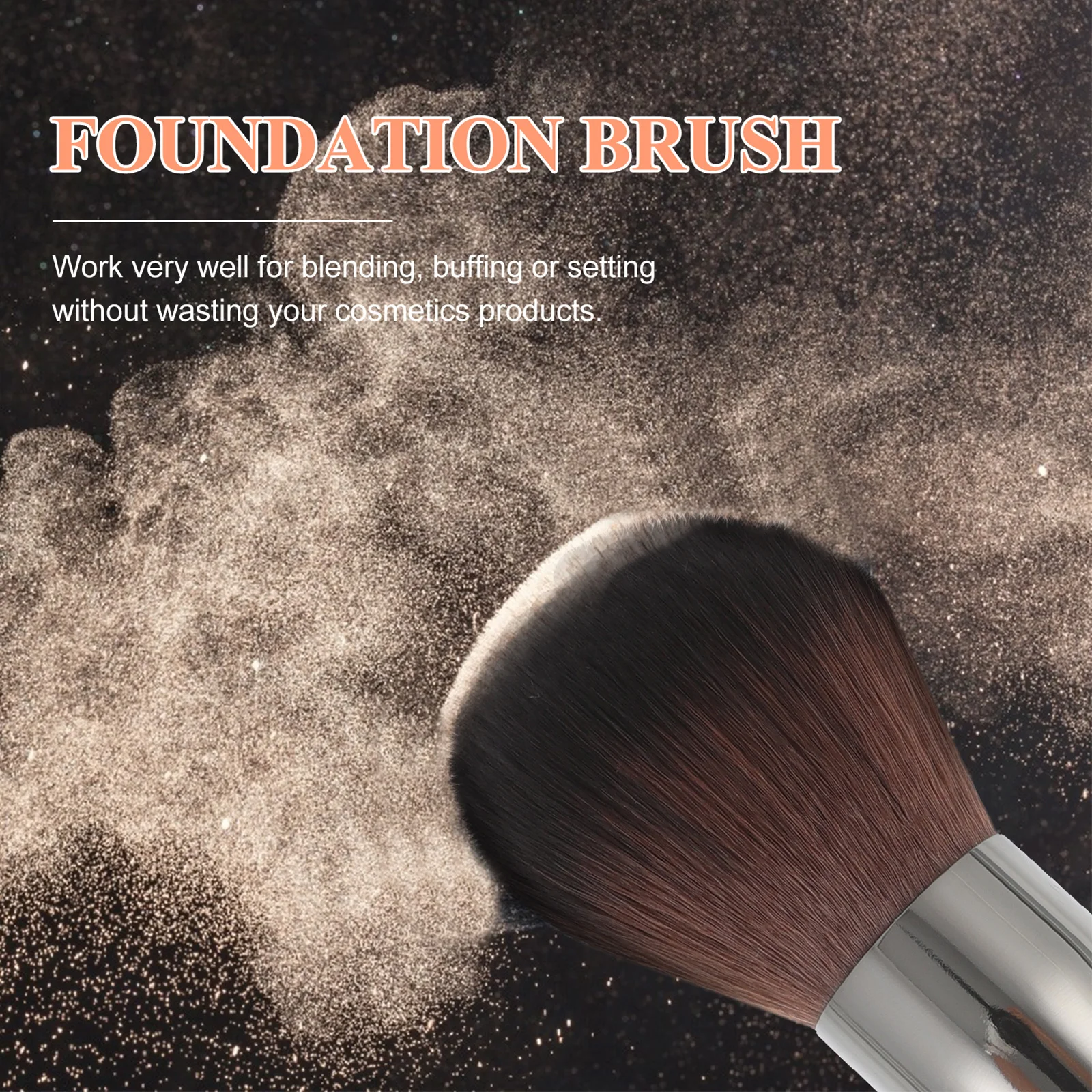 1 قطعة فرشاة البودرة السائبة عالية الكثافة الأساس مزج أحمر الخدود ماكياج أداة المحمولة فرشاة لمساحيق التجميل الوجه أحمر الخدود الإبداعية #4